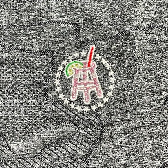 UNRL X Transfusion Barstool Sports Polo Shirt Mens Small Gray Camo Seamless Golf - Picture 2 of 11